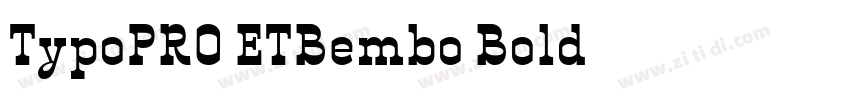 TypoPRO ETBembo Bold字体转换